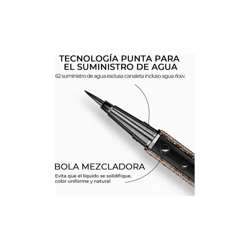 Sace Lady Delineador De Ojos Plumín Indeleble Impermeable Negro