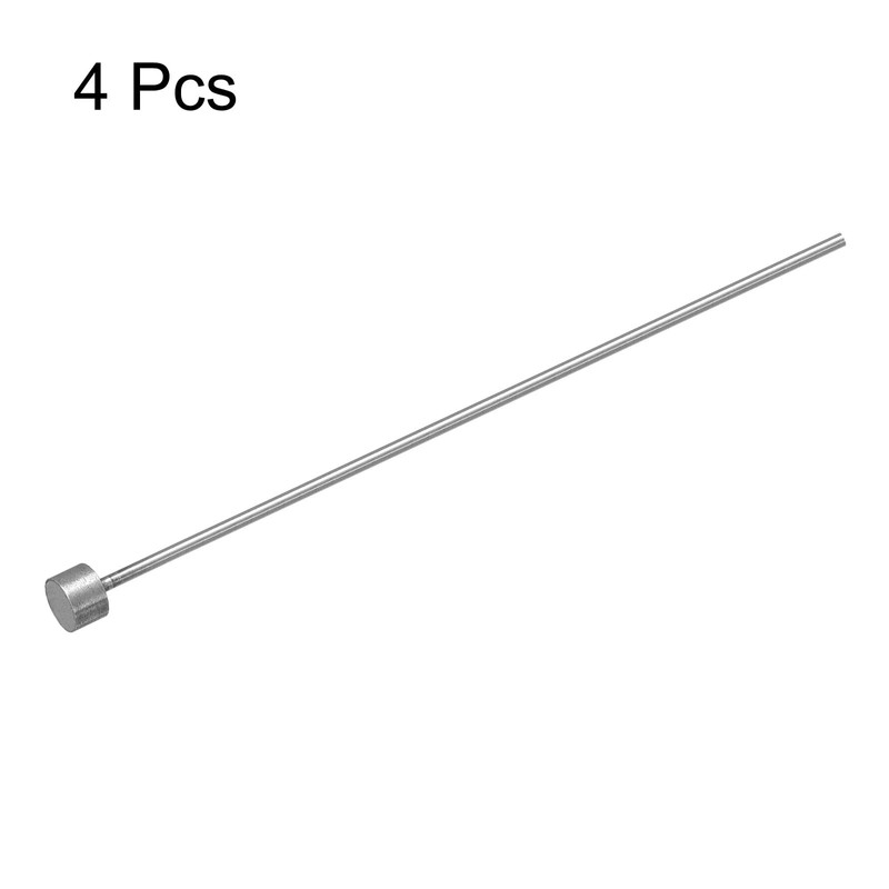 sourcing map Straight Ejector Pins, 1.5mm(0.06") Dia. 65Mn Steel Round