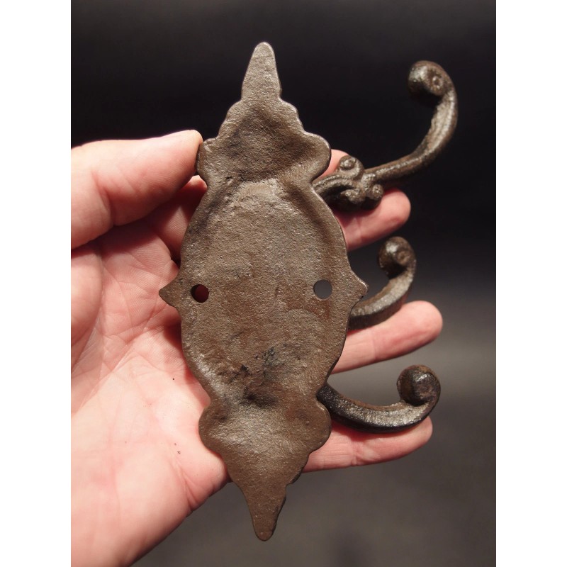 Antique Vintage Style Cast Iron Wall Hook Swivel Folding Coat