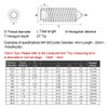 ANSIEDIO Cone Point Grub Screws, 304 Stainless Steel Hex/Allen Key