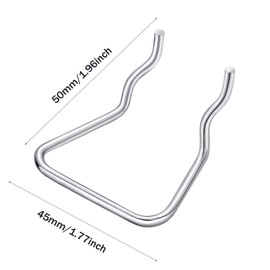 Pegboard Plier Holders, Stainless Steel Double Loop Pegboard Hooks Accessories Shelving Display Hooks for Shop Store Supermarket (30 Pieces)