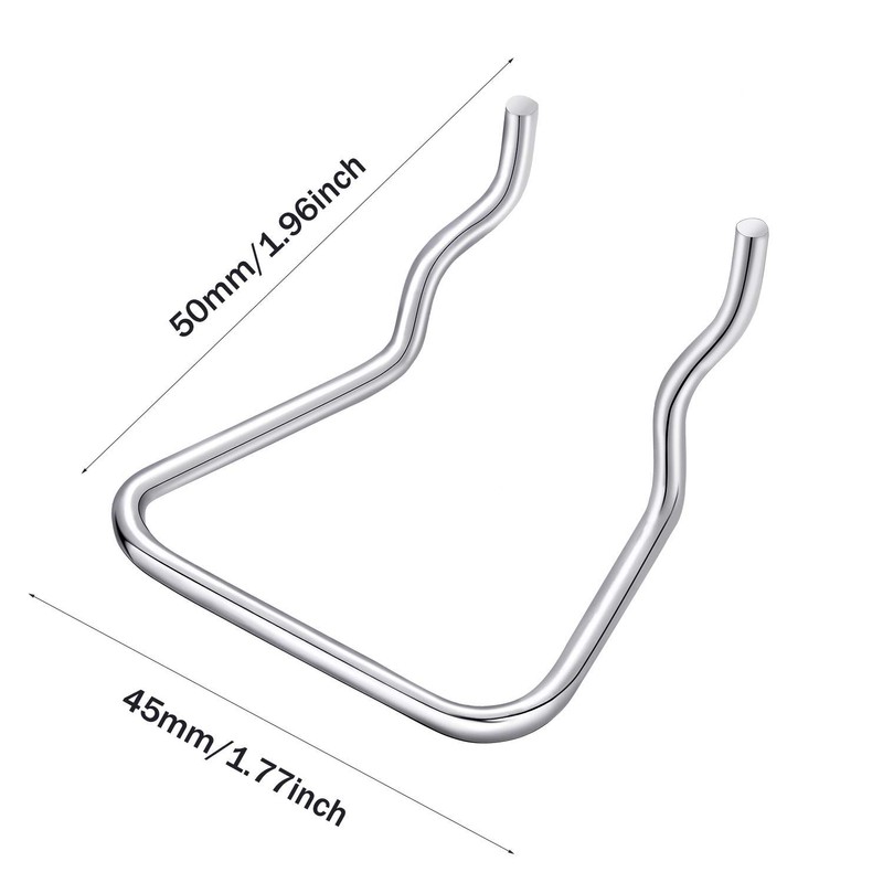 Pegboard Plier Holders, Stainless Steel Double Loop Pegboard Hooks Accessories