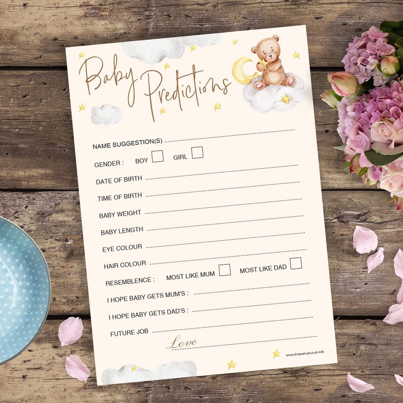 20 x Baby Prediction Cards from Olivia Samuel - Baby