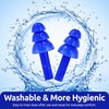 Hush-On Soft Noise Reduction Ear Plugs, 3 Pairs with Storage