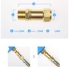 Nuzamas Pressure Washer Hose Adapter Swivel Joint Kink Connector Solid