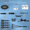 12Pods Pure White LED Rock Lights Kit with Switch Wiring