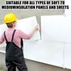 Pack of 100 Foam Panels Washers Plastic, Plastic Discs Insulation