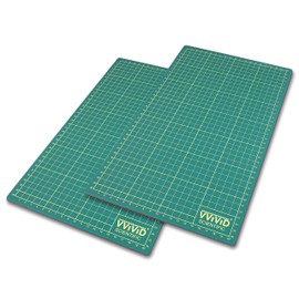 VViViD 2-Pack Rotary Cutting Mat 15” x 8.2” Inches, Self Healing, for Sewing, Crafting, Scrapbooking
