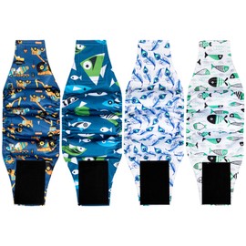 ZINGTERRA Dog Diapers Male 4Pack,Reusable Leakproof Pet Soft Dog Belly Band Wraps,High Absorbency Male Dog Diaper,Wider Washable Belly Band for Doggy Incontinence and Puppy Training XL