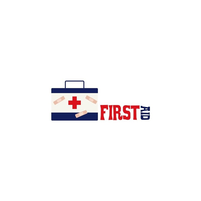 CafePress First AID Sticker Square Bumper Sticker Car Decal
