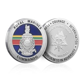 Royal Marines Commando Brigade Patrol Troop SRS Silver Challenge Spoof Coin