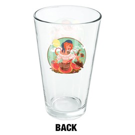 LOGOVISION Octopus And Pirate Booty 16 oz Pint Glass, Tempered Glass, Printed Design & A Perfect Fan Gift | Great for Cold Beverages, Soda, Water