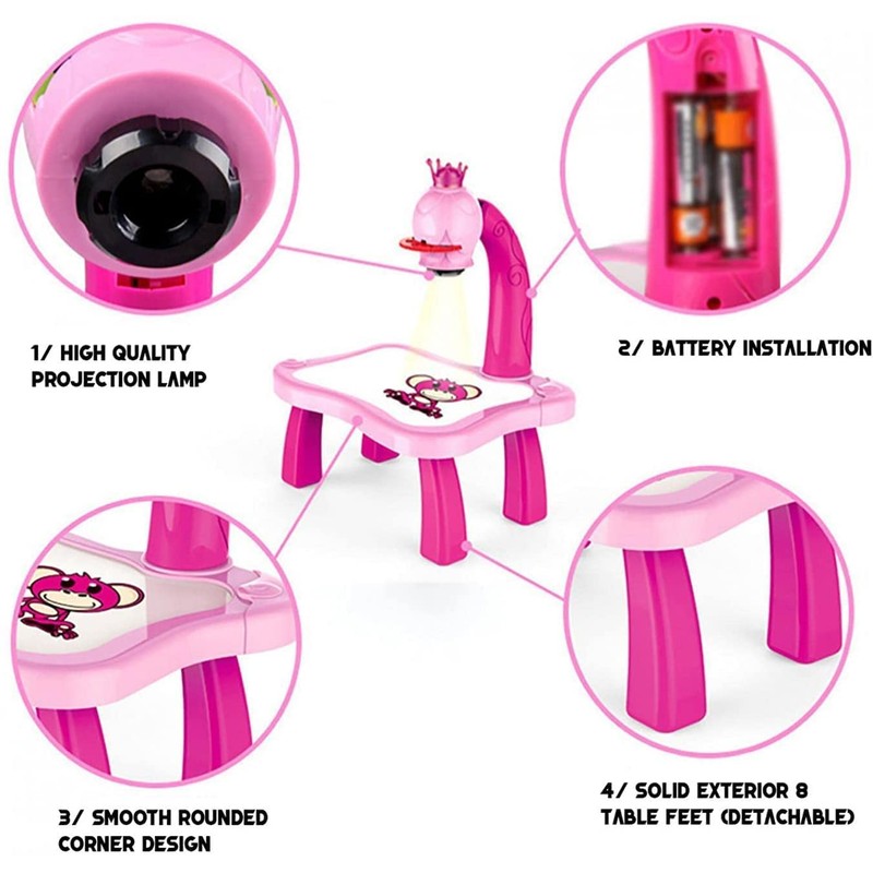 Biottro Drawing Projector Table for Kids, 2 Pack Tracing Table