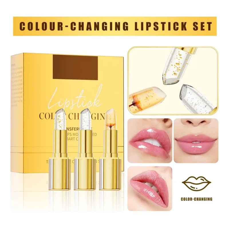 Brillo Labial Que Cambia De Color Z, Lápiz Labial Hidratante