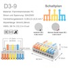 JOYELEC Pack of 6 connection terminals, D3-9 quick connection terminal