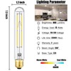 Leools Dimmable E26 Edison Bulb 8W Equal 75 watt Light