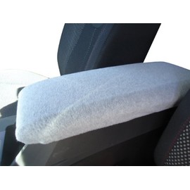 Car Console Covers Plus Made in USA Fleece Center Armrest Console Cover Designed to fit Toyota Venza Models 2009-2014 Light Gray