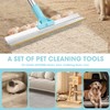 Transni Carpet Rake for Pet Hair Removal, 67'' Adjustable Handle