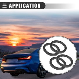 Motoforti Universal Speaker Spacer Adapter, Subwoofer Mounting Spacer, 5 Inch, Plastic, Black, 4pcs