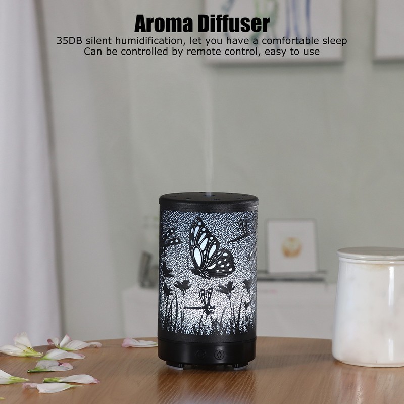 Essential Oil Diffuser 200ml 7Color LED Light Remote Control Humidifier