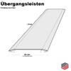 profile-metall Stainless Steel Transition Profile 40 mm Inner Side Dimensions,