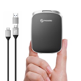PHIXERO 2.5 Inch Half-Height 1TB Portable SSD with 8Gbps Type-C, Ultra-Fast & Compact Storage，Black
