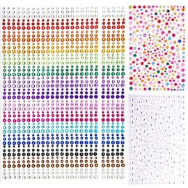 2025 Pcs Pride Face Gems for Women, 15 Colors Rainbow Rhinestones Stickers for Makeup DIY Crystal Diamond Decoration Tooth Gems Stick on Face Jewels Rave