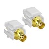 XMSJSIY Keystone BNC Jack Female to Female Coupler Adapter BNC