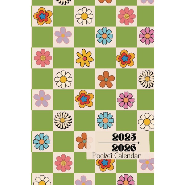 Pocket Planner Calendar 2025-2026 – Small 2-Year Monthly Planner, Cute