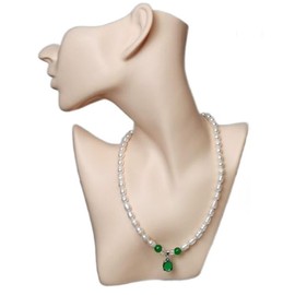 Jewellery Bust Skin Colour Jewellery Mannequin Bust as Jewellery Stand for Necklaces/Earrings Mannequin Female Head / Shoulder for Presentation of Jewellery Chain Stand Earring Display