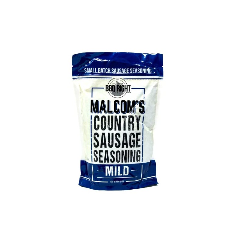 Malcom's Country Sausage Seasoning (MILD) | Use with Pork, Beef,