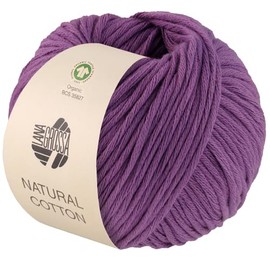 LANA GROSSA Natural Cotton Gots Organic Cotton Yarn in Millefili Twill, Hand Knitting Yarn Made of 100% Cotton (Organic), 50 g Wool for Knitting and Crocheting, 80 m Yarn