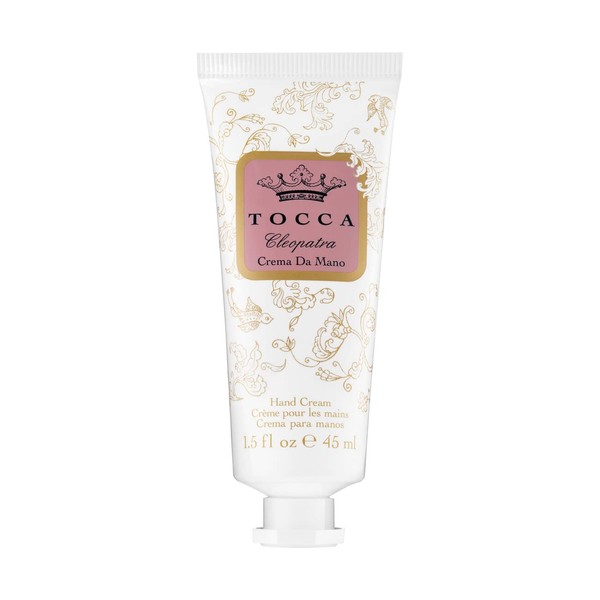 TOCCA Cleopatra Hand Cream, 1.5 fl oz (45 ml), Moisturizing Coconut Oil, Shea Butter