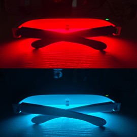 2-in-1 Red & Blue Light Therapy Glasses for Eye Comfort & Visual Wellness