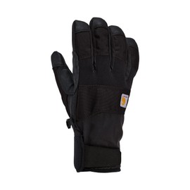 Carhartt mens Waterproof Thermal Lined Secure Cuff Glove, Black, Large