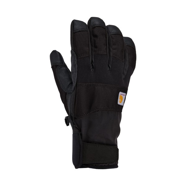 Carhartt mens Waterproof Thermal Lined Secure Cuff Glove, Black, Large