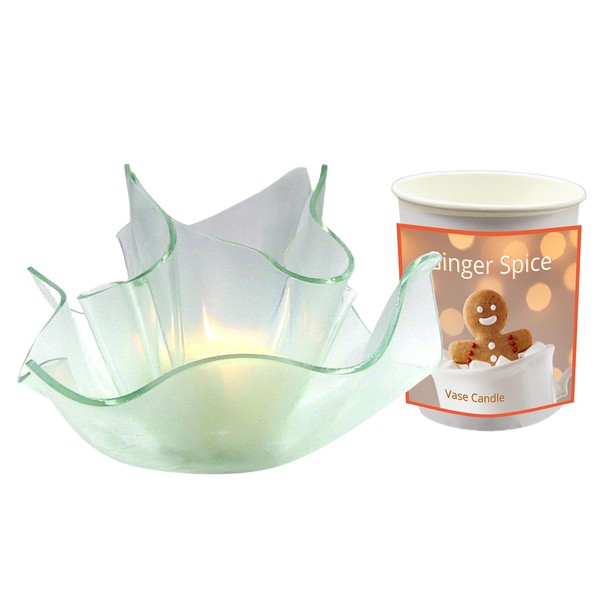 Ginger Spice Vase Candle - A delicious blend of gingerbread,