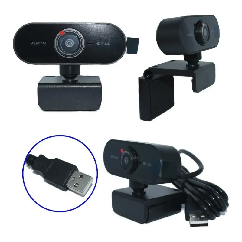 Camara Web Conferencia Usb Full Hd 1080p Pc Laptop