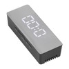 LED Mirror Alarm Clock Rectangular Digital Clock with Temperature Display