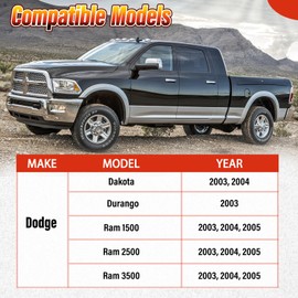 600-936 4WD Transfer Case Motor Compatible with Dodge Vehicles - Ram 1500 Ram 2500 Ram 3500 2003-2005, Durango 2003, Dakota 2003-2004, Replace OE 5086345AA 5086345AB, 6+2-Pins