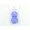 Beauticom® 12 Pieces 10G/10ML Clear Plastic Jars with Lavender Blue