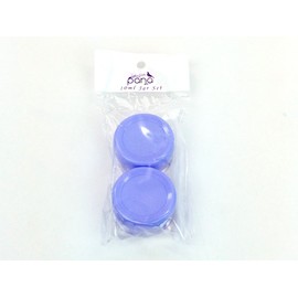 Beauticom® 12 Pieces 10G/10ML Clear Plastic Jars with Lavender Blue Lids Refillable Cosmetic Cream Eye Shadow Nails Powder Gems Cosmetic Samples (Includes 6 Pieces Spatulas)