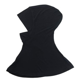 GALPADA Women's Muslim Hijab Neck Cover Scarf Motor Inner Hijab Full Cover Bone Islamic Neck Cover Head Cap Turban, black
