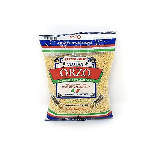 Trader Joe's - ORZO Authentic Italian Pasta 16 Oz - 2- PACK