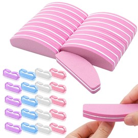 NIAWEA Kit 40pzs Limas para Uñas Profesionales, Incluye 20 Cepillo Uñas + 20 Limas de Uñas, Lavable, Reparación de Uñas, Especial para Manicura, Pulido y Pulido, para Uñas Naturales o Acrílicas