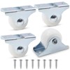 Caster Wheels Set of 4 Small Screws Fixed Castor Wheels