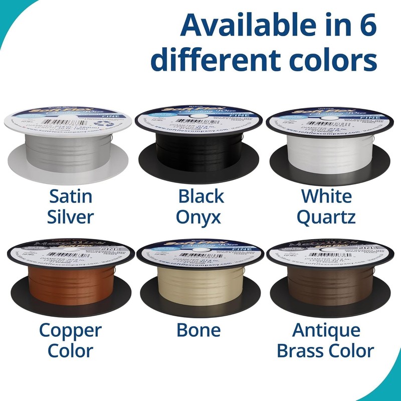 Soft Flex Metal Wire 21-Strand .014-inch x 30'-Satin Silver