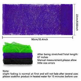 3 Pieces African Net Soft African Bathing Sponge African Body Exfoliating Shower Net, Back Scrubber Washer Skin Smoother, African Long Net Bath Sponge for Daily Use Body Scrub Exfoliation Cloth