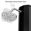 Giantex 7.2Ft 9.3 Gallon 2-Section Solar Heated Shower W/Shower Head