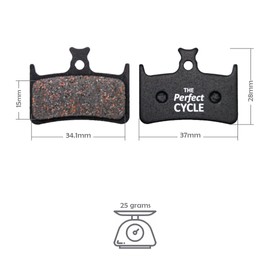 The Perfect Cycle - Disc Brake Pads for Mountain Bike for Hope Mono M4-E4 2013 / RX4 / RX4+- Road *TPC DB-061*